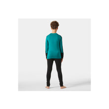 Bielizna dziecięca HELLY HANSEN Jr Lifa Merino Midweight Set kolor zielony
