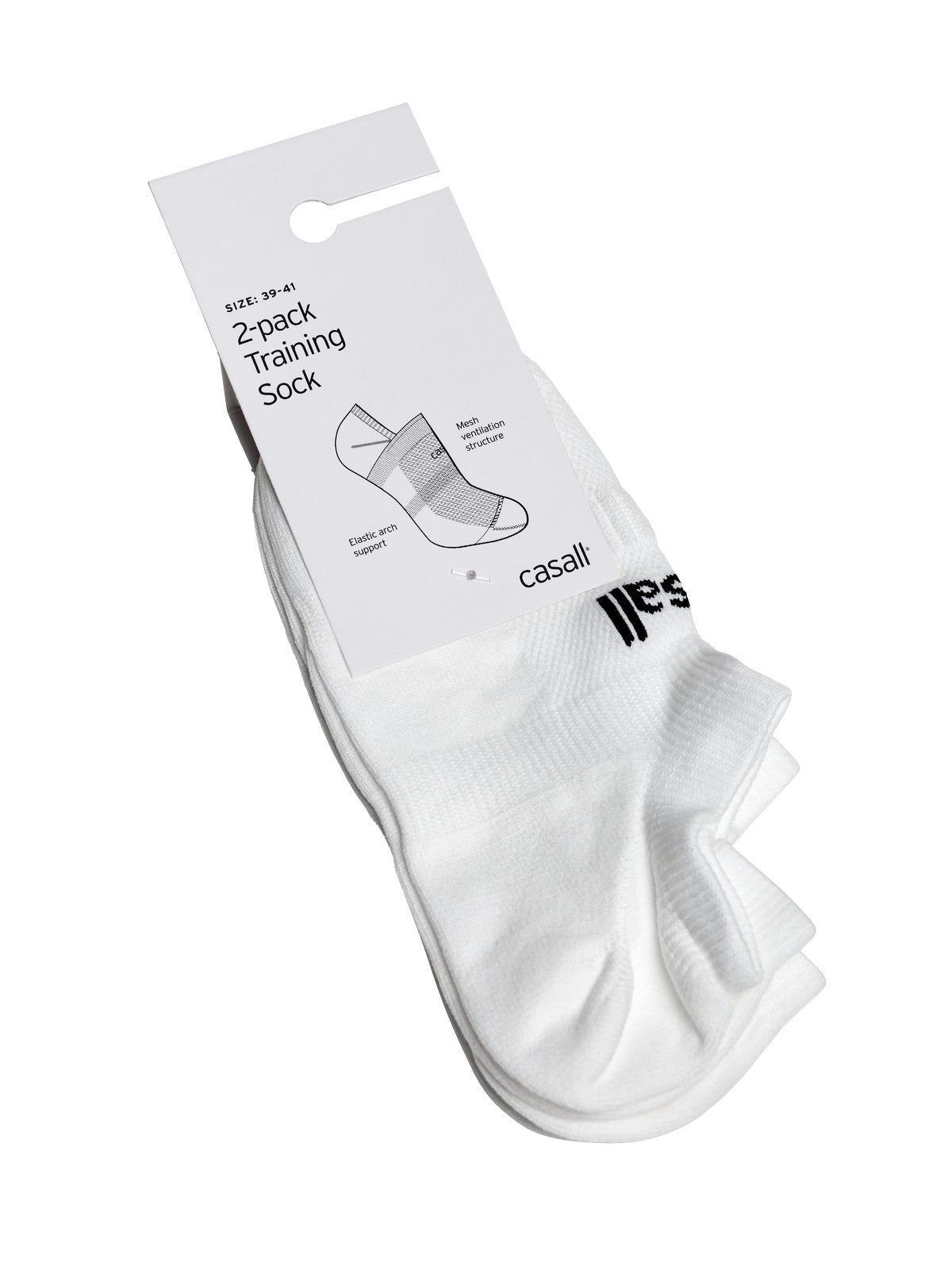 Skarpety sportowe CASALL Training Sock 2-Pack kolor biały