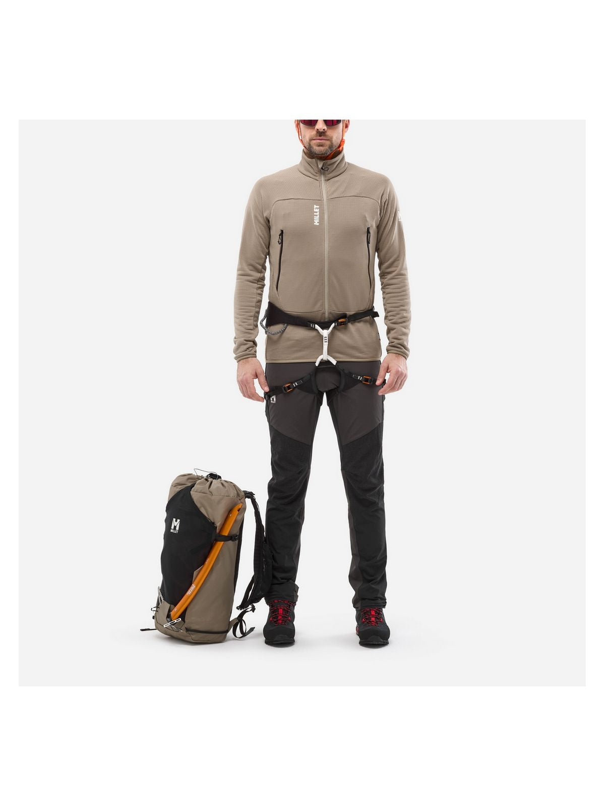 Bluza męska MILLET Fusion Grid Jkt M brązowa