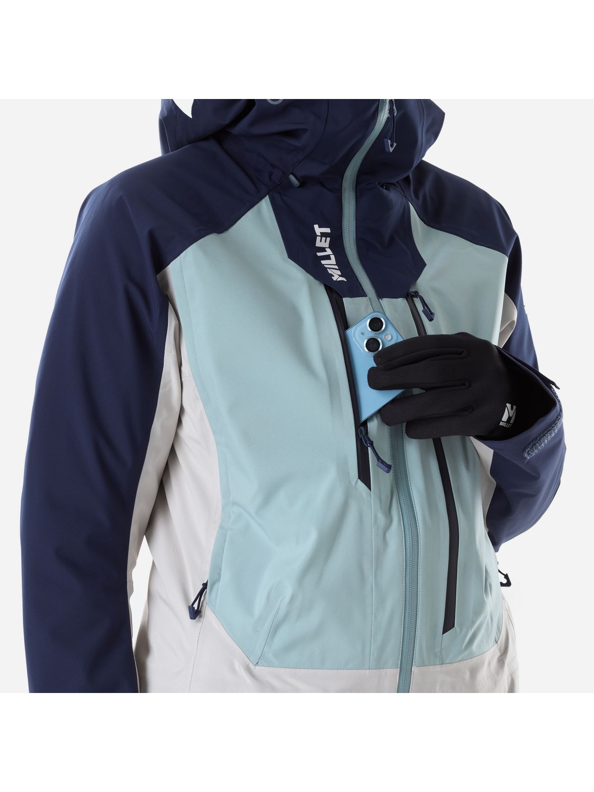 Kurtka damska MILLET W M White 3L Jkt W niebieska