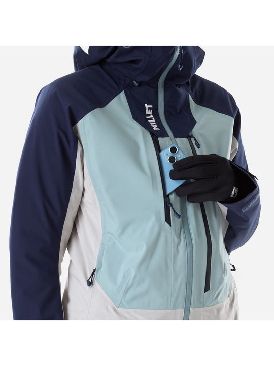 Kurtka damska MILLET W M White 3L Jkt W niebieska
