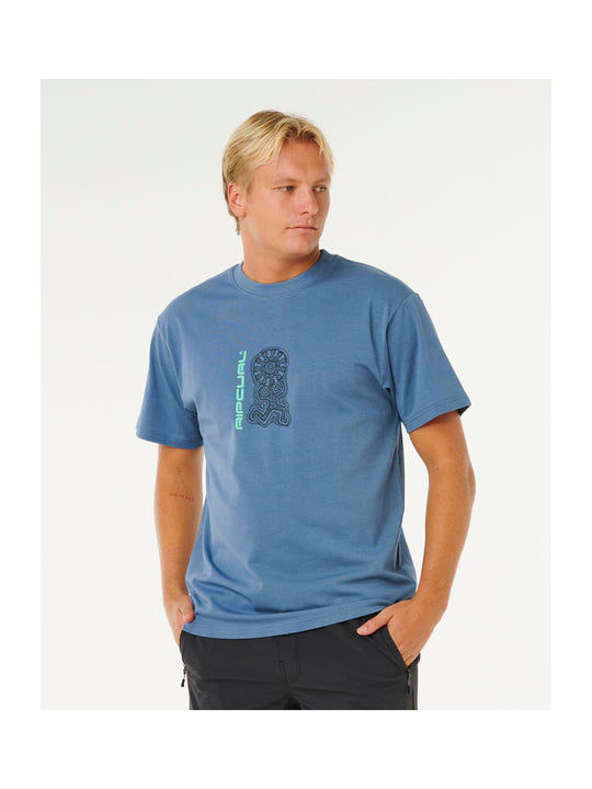 Koszulka męska RIP CURL Search Sundial Tee niebieska
