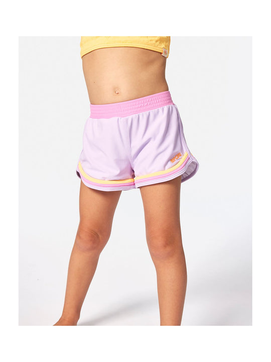 Szorty kąpielowe dziewczęce RIP CURL Rainbow Tide Boardshort - Girl fioletowe
