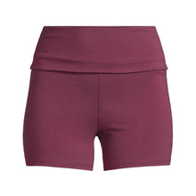 Legginsy treningowe damskie CASALL Sublime Folded Hotpants kolor bordowy
