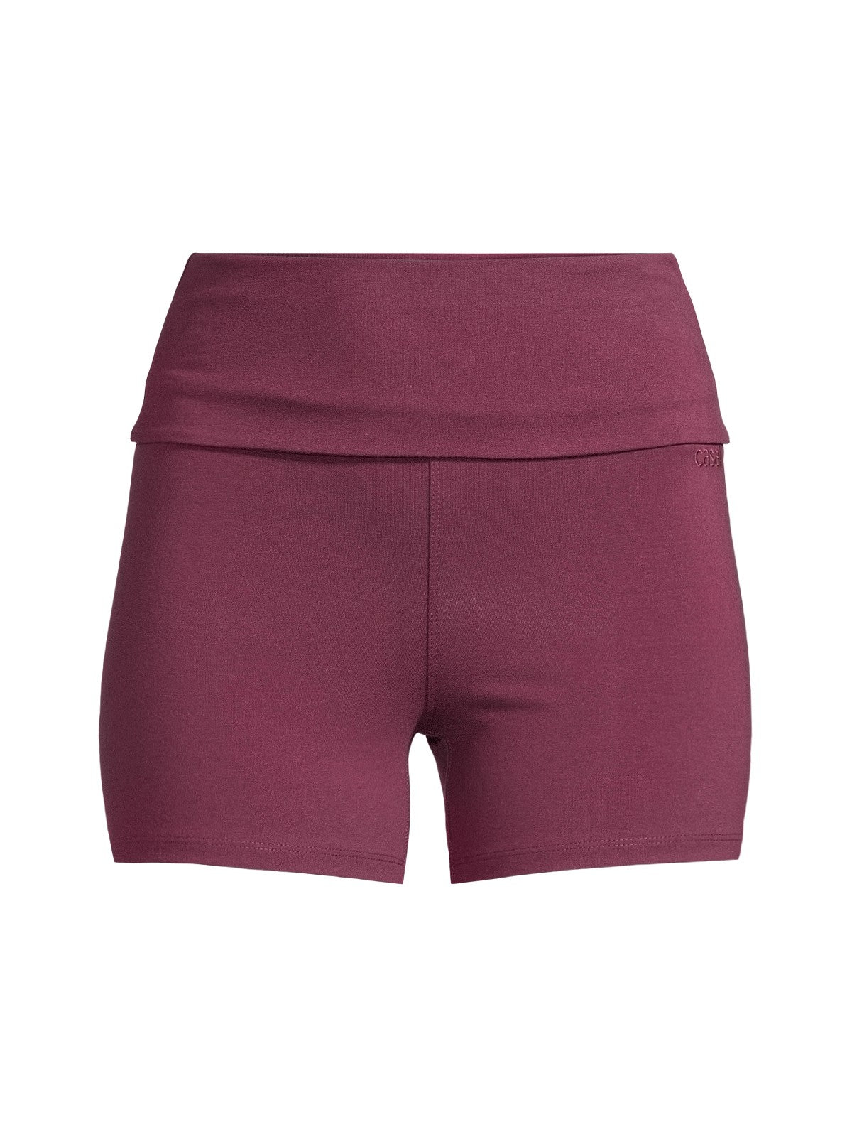 Legginsy treningowe damskie CASALL Sublime Folded Hotpants kolor bordowy