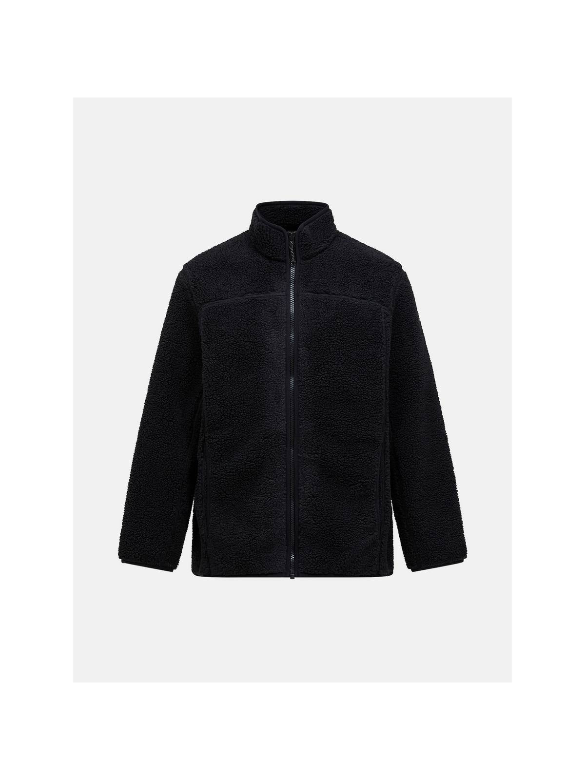 Bluza męska PEAK PERFORMANCE Solid Heavy Pile Jacket czarna