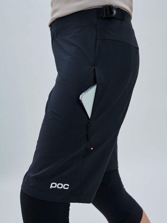 Spodenki rowerowe damskie POC W’s Motion Air Shorts czarny - Adventure Sports
