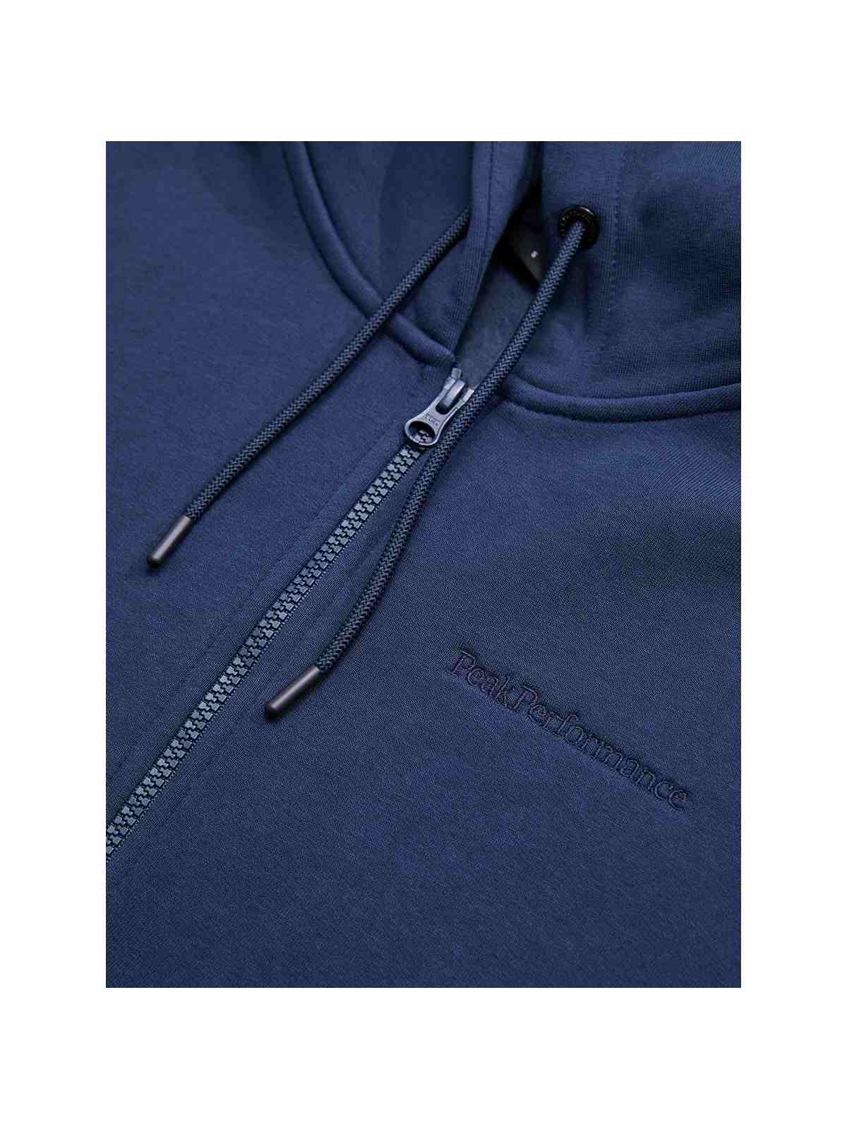 Bluza Peak Performance W Original Small Logo Zip niebieski