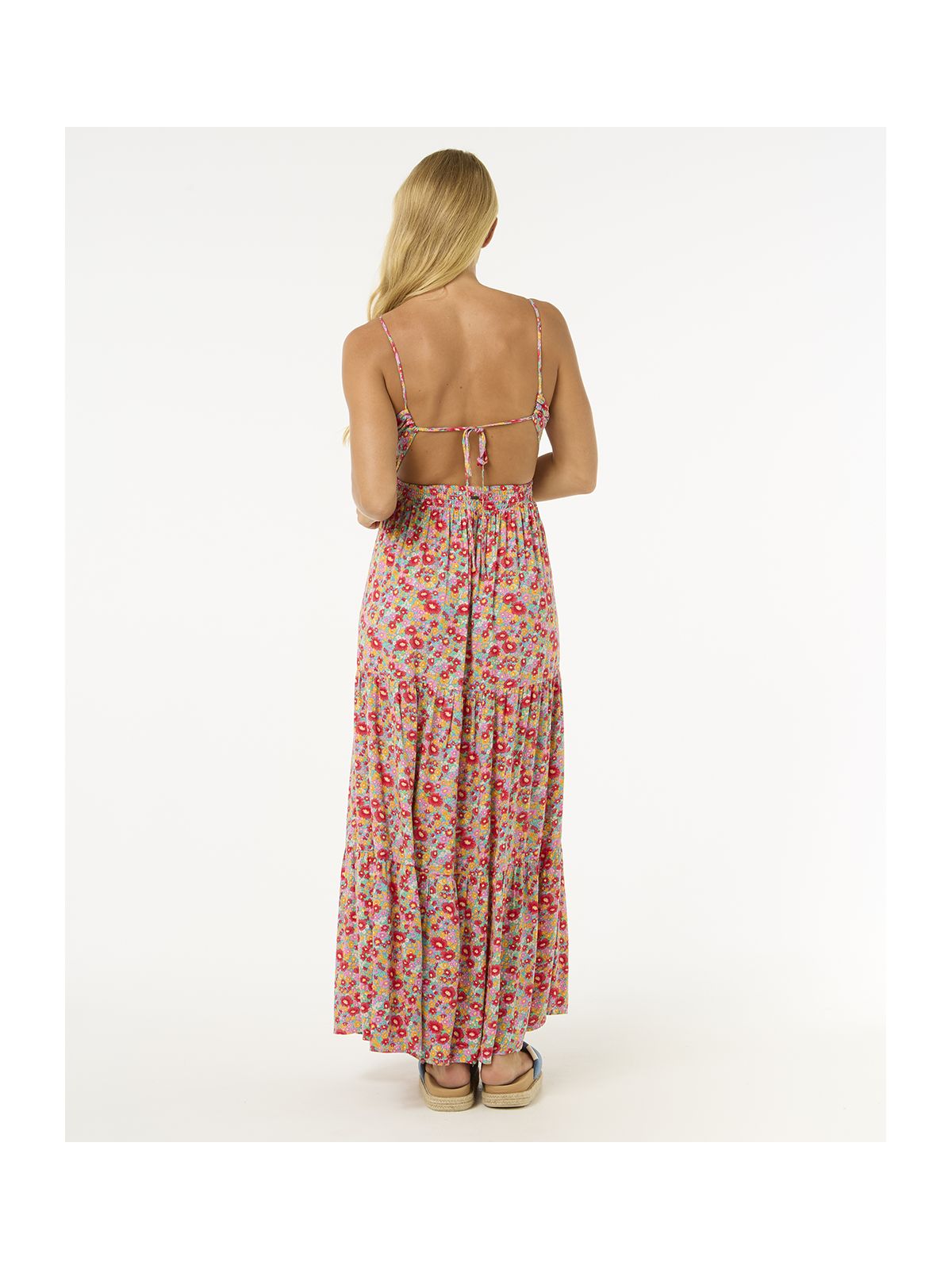 Sukienka RIP CURL Las Dalias Maxi Dress czerwona