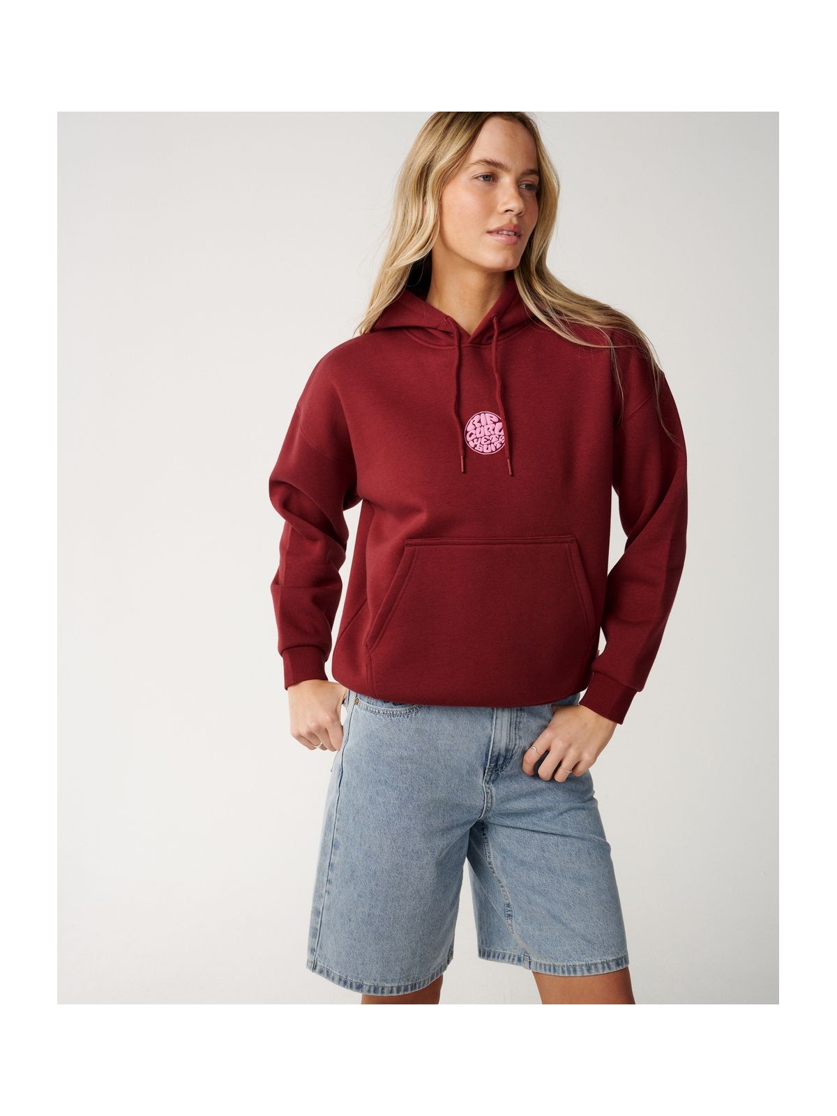 Bluza damska RIP CURL Icons Of Surf Heritage Hood fioletowa