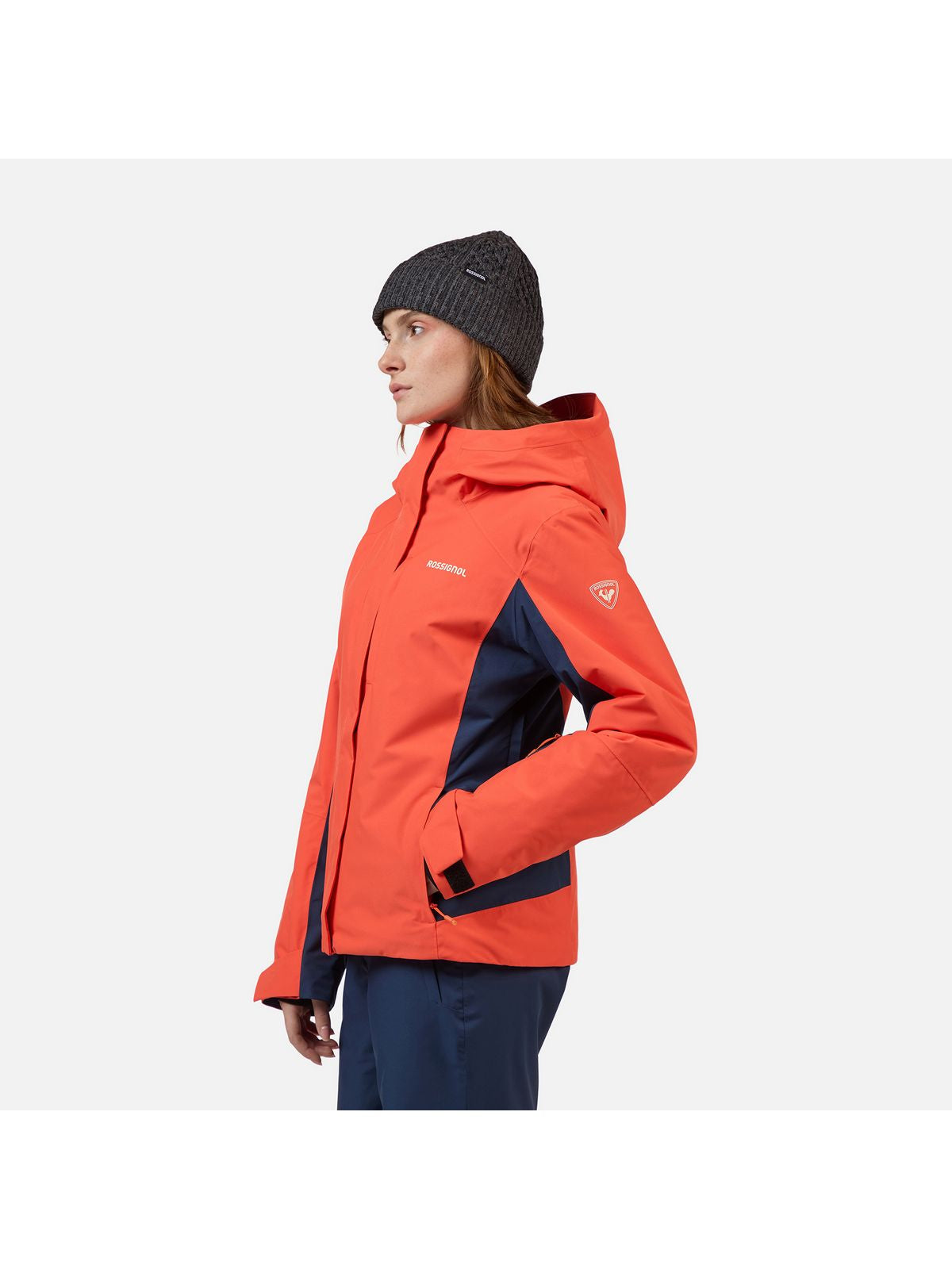 Kurtka narciarska damska ROSSIGNOL W VELIKA INSULATED JKT pomarańczowa