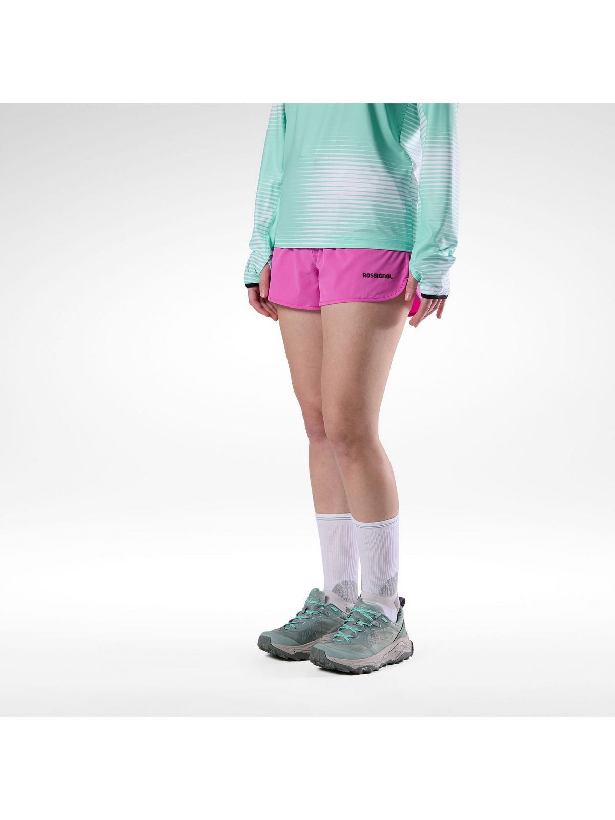 Szorty damskie ROSSIGNOL W Sidelhorn Short 3' różowe