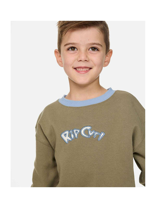 Bluza chłopięca RIP CURL Ride The Wave Crew - Boy zielona
