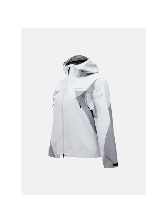 Kurtka narciarska damska PEAK PERFORMANCE Ridge Ace HIPE ACE 3L Shell Jacket biała
