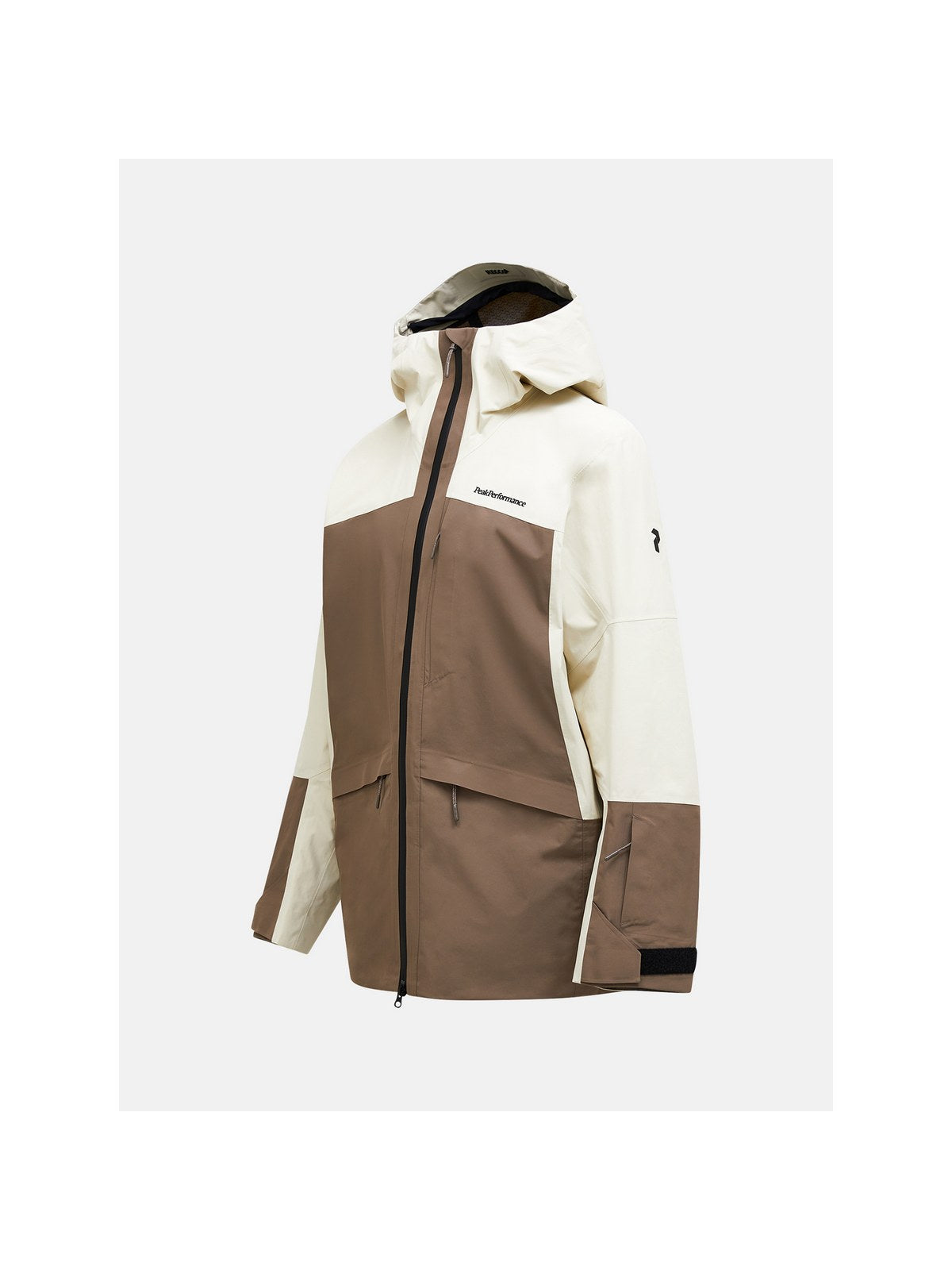 Kurtka narciarska męska PEAK PERFORMANCE Vertec HIPE 3L Shell Jacket brązowa