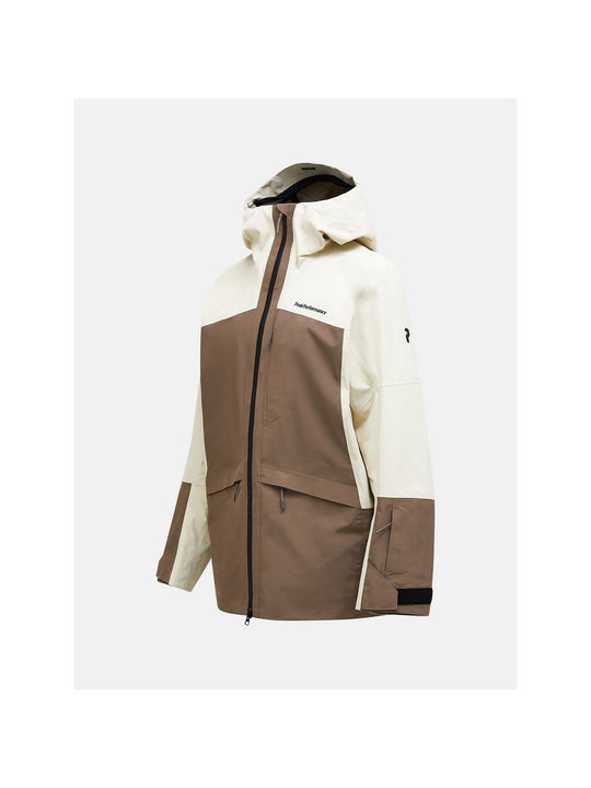 Kurtka narciarska męska PEAK PERFORMANCE Vertec HIPE 3L Shell Jacket brązowa
