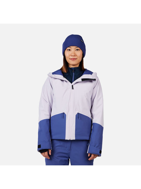 Kurtka narciarska damska ROSSIGNOL W ROCHRUN INSULATED JKT szara
