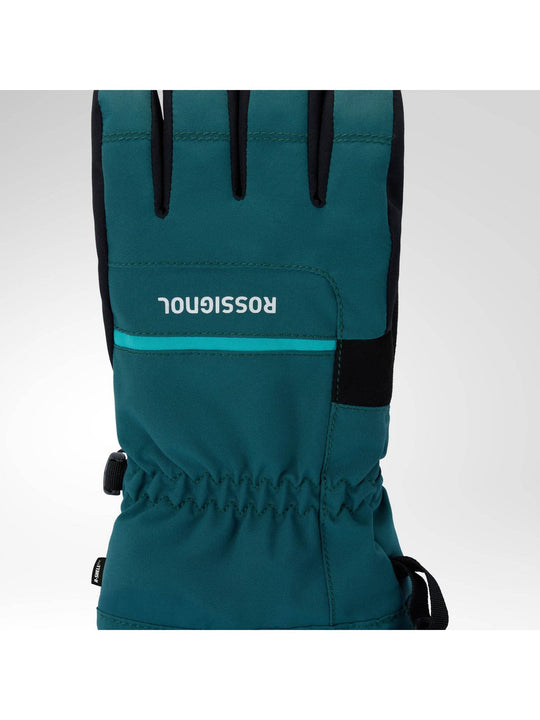 Rękawice narciarskie juniorskie ROSSIGNOL Jr Roc Ski Gloves R-Shell Dry zielone

