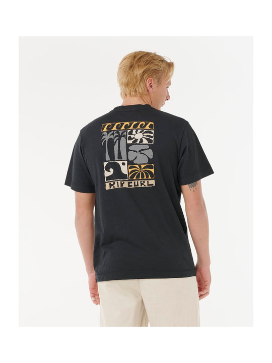 Koszulka RIP CURL AOTS TY WILLIAMS COASTLINE TEE czarna
