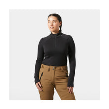 Koszulka damska Helly Hansen W Lifa Merino Midw 1/2 Zip czarny
