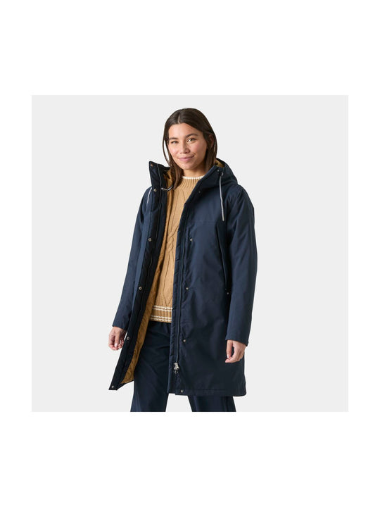 Płaszcz damski HELLY HANSEN W Hvaler Ins Raincoat granatowy
