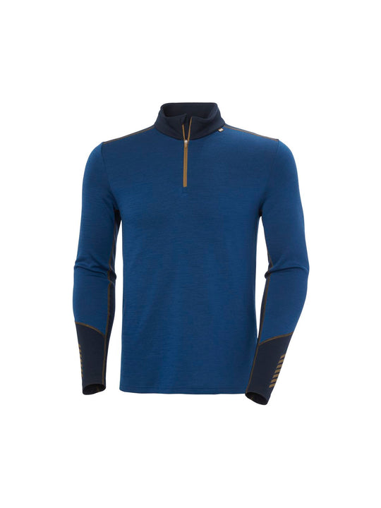 Bielizna termiczna męska HELLY HANSEN LIFA MERINO MIDWEIGHT 1/2 ZIP granatowa
