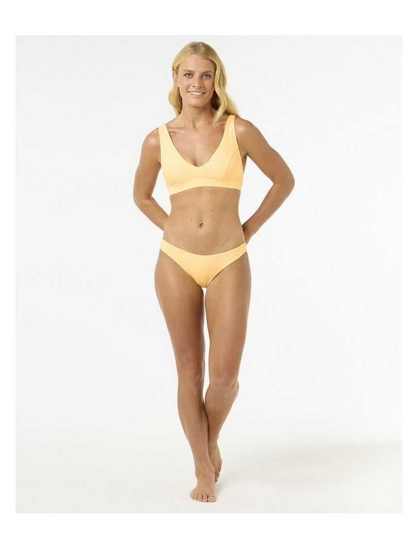 Stanik kąpielowy RIP CURL Premium Surf D-Dd Deep V żółty