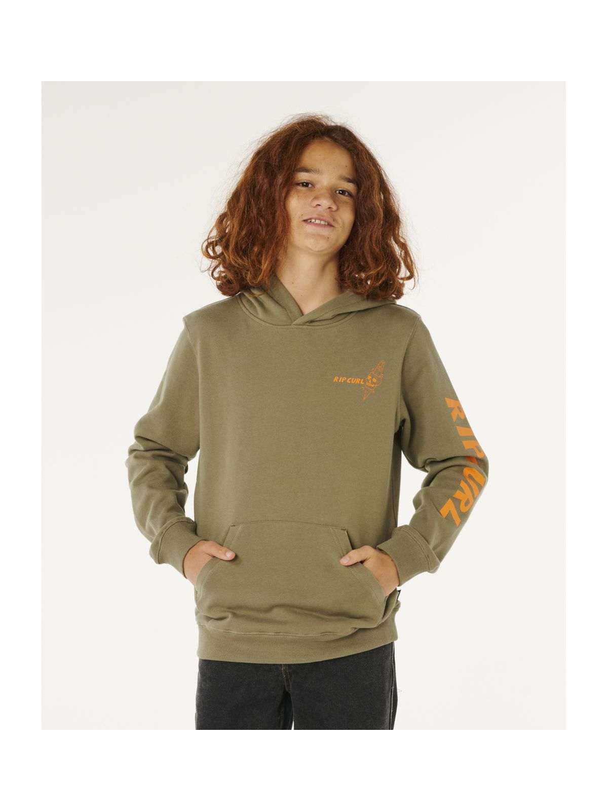 Bluza chłopięca RIP CURL Eternal Shred Art Hood-Boy zielona