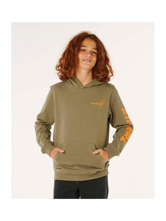 Bluza chłopięca RIP CURL Eternal Shred Art Hood-Boy zielona
