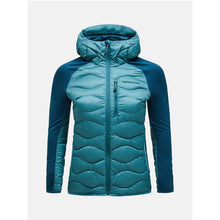 Damska kurtka puchowa Peak Performance W Helium Down Hybrid Hood zielony
