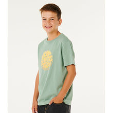 Koszulka chłopięca RIP CURL Wettie Passage Icon Tee-Boy zielona
