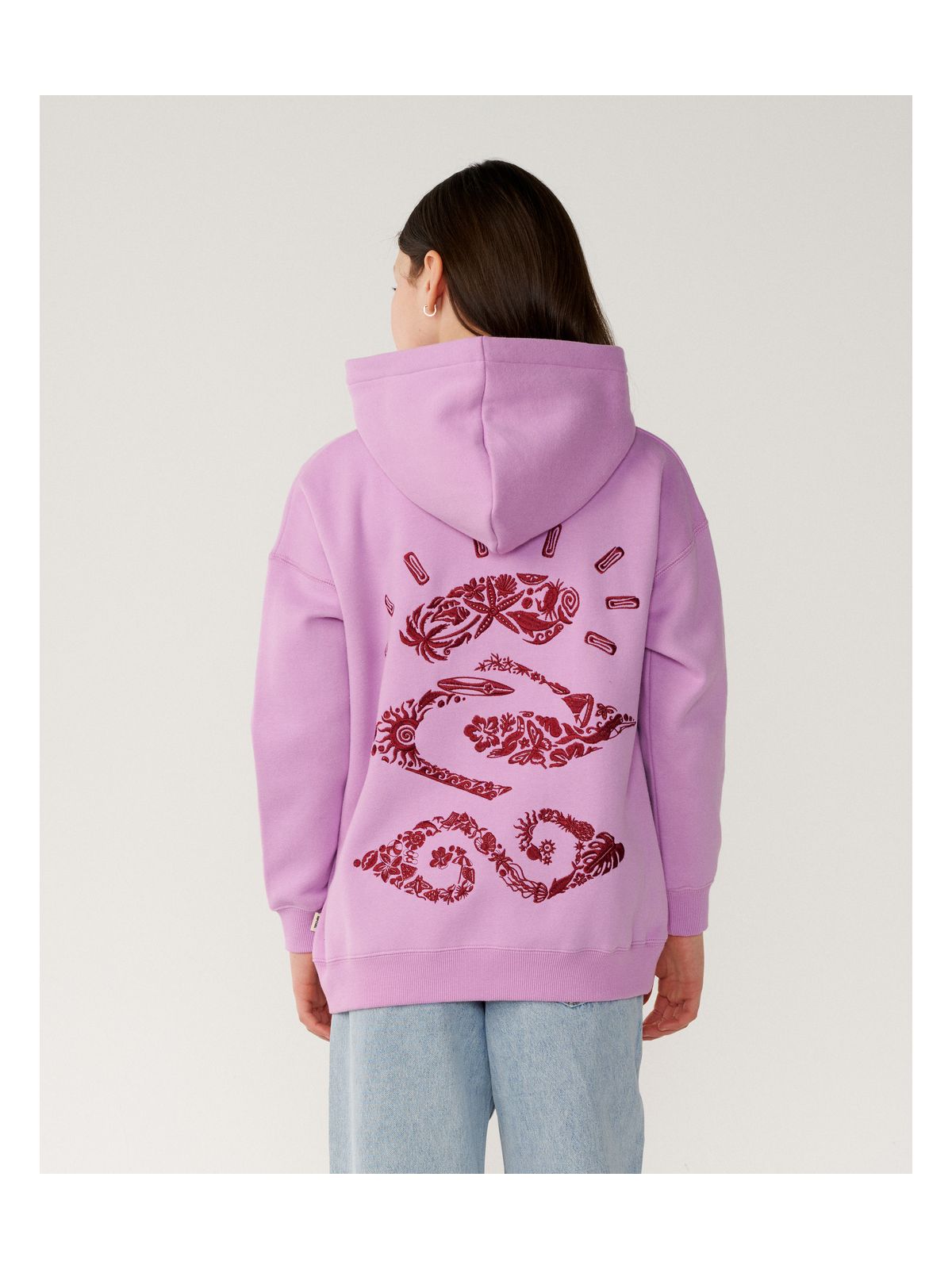 Bluza juniorska RIP CURL Sunkissed Search Hood - Girl różowa