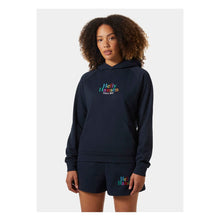 Bluza z kapturem damska HELLY HANSEN W Core Graphic Hoodie granatowy - Adventure Sports
