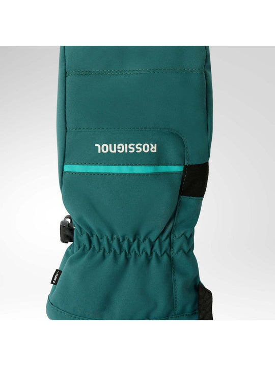 Rękawice narciarskie juniorskie ROSSIGNOL Jr Roc Mittens R-Shell Dry zielone
