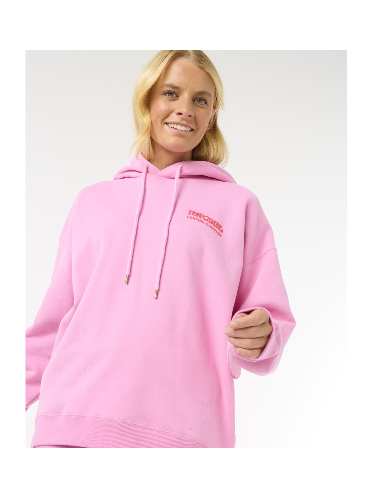 Bluza damska RIP CURL Surf Puff Heritage Hood różowa