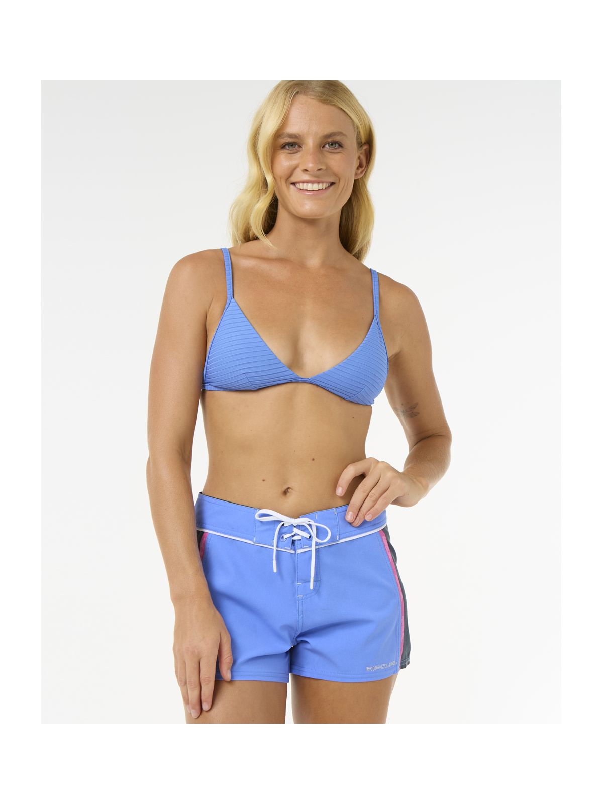 Szorty kąpielowe damskie RIP CURL Las Dalias Performance 3" niebieskie