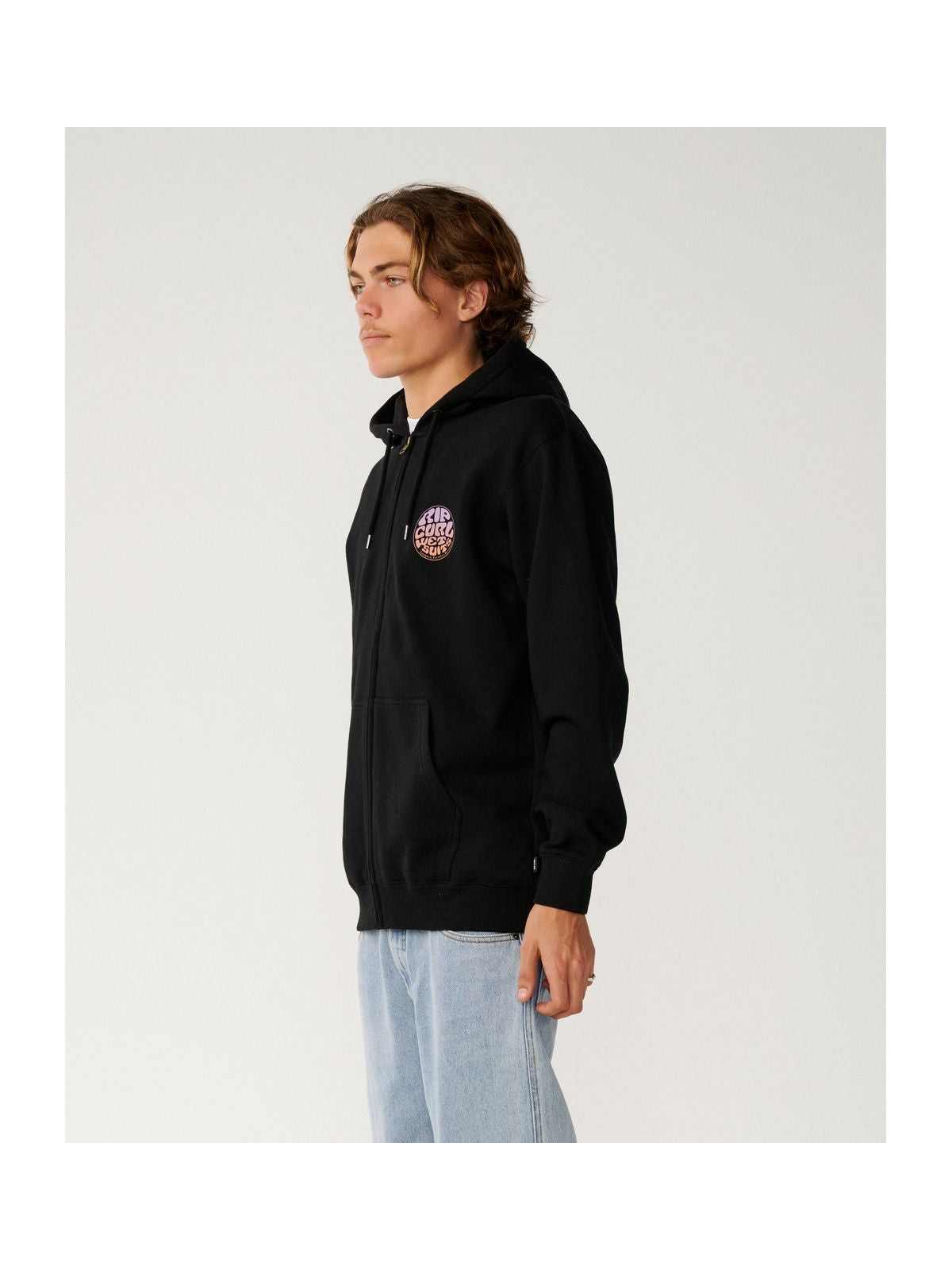 Bluza męska RIP CURL Wettie Passage Icon Zip Thru czarna