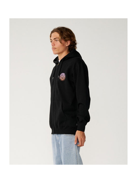 Bluza męska RIP CURL Wettie Passage Icon Zip Thru czarna
