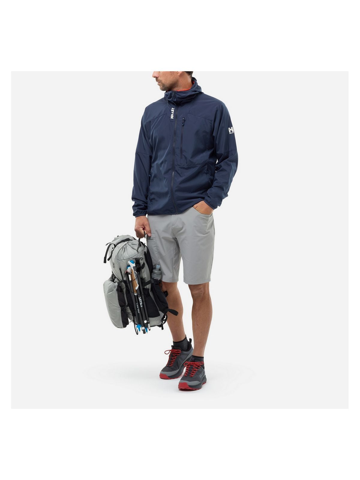 Kurtka męska MILLET Parmelan Windbreaker Hoodie M granatowa