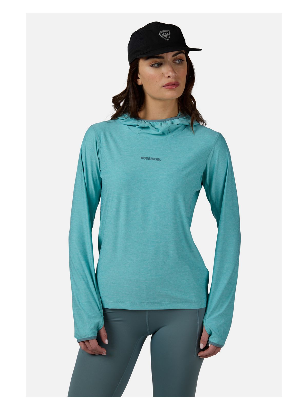 Bluza damska ROSSIGNOL W Westweg Sun Hoodie niebieska - Adventure Sports