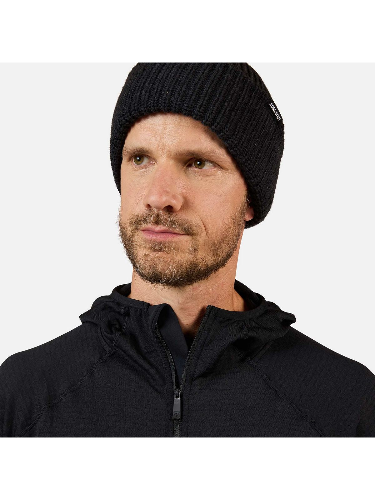 Bluza męska męska ROSSIGNOL BLACKSIDE MIX FZH FLEECE czarna