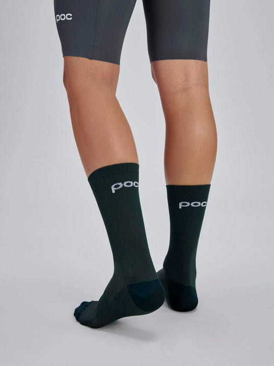 Skarpety rowerowe POC Cadence Road Long Sock zielone
