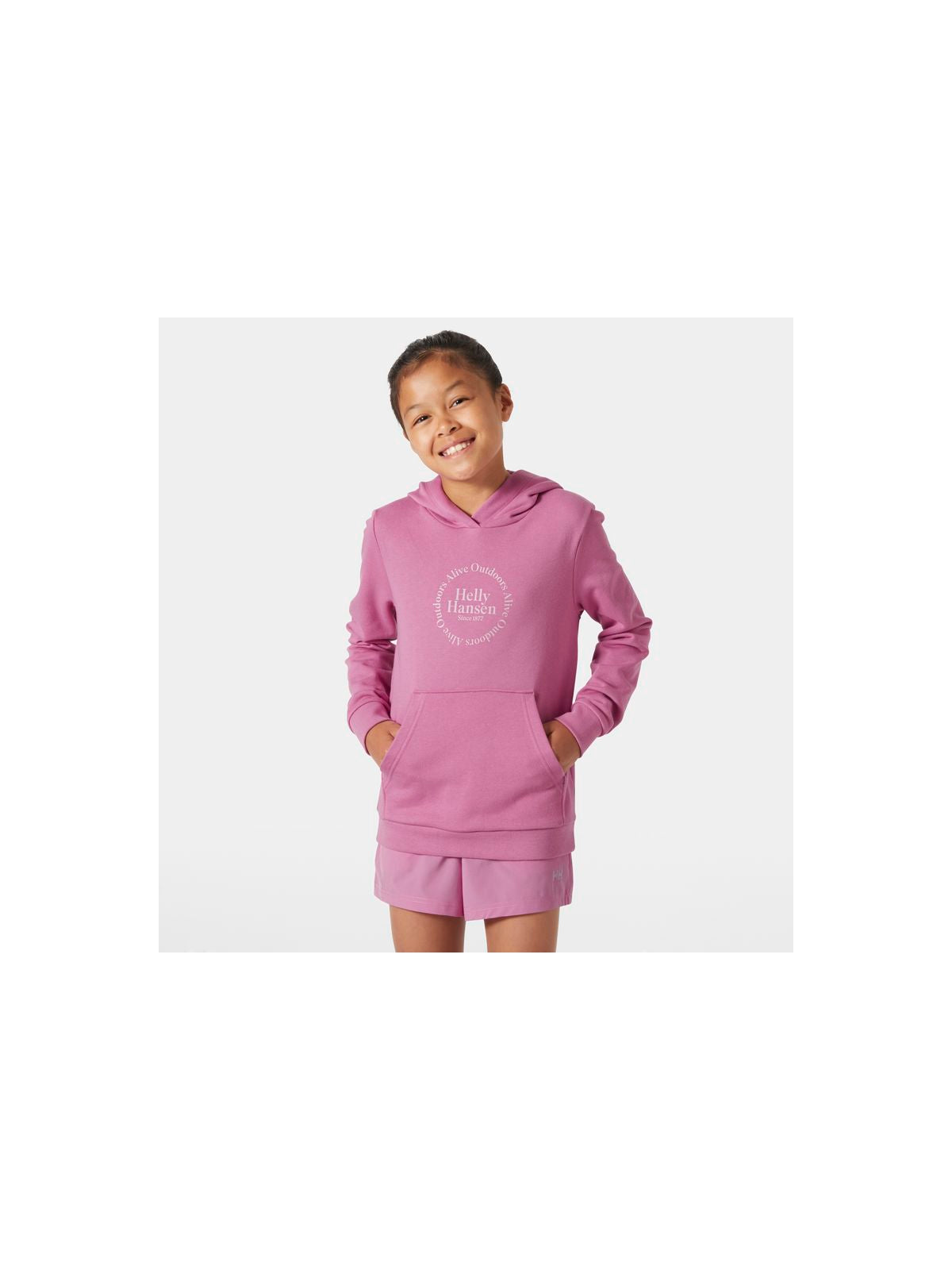 Bluza HELLY HANSEN JR HH GRAPHIC HOODIE różowy - Adventure Sports