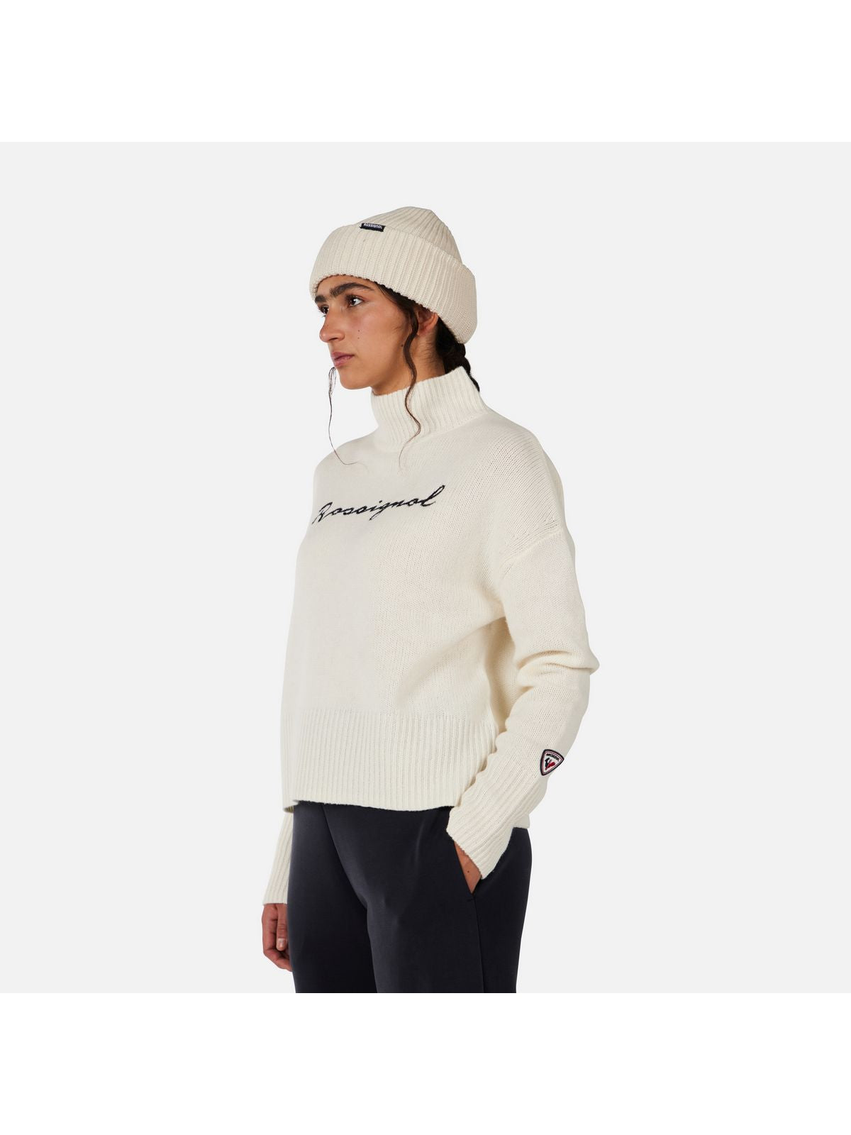 Sweter damski ROSSIGNOL W SIGNATURE SWEATER biały