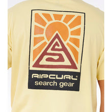 Koszulka męska RIP CURL Search Dawn Tee żółta
