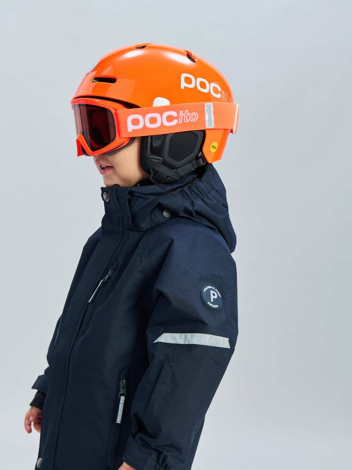 Kask narciarski dla dzieci POC POCito Fornix MIPS pomarańczowy