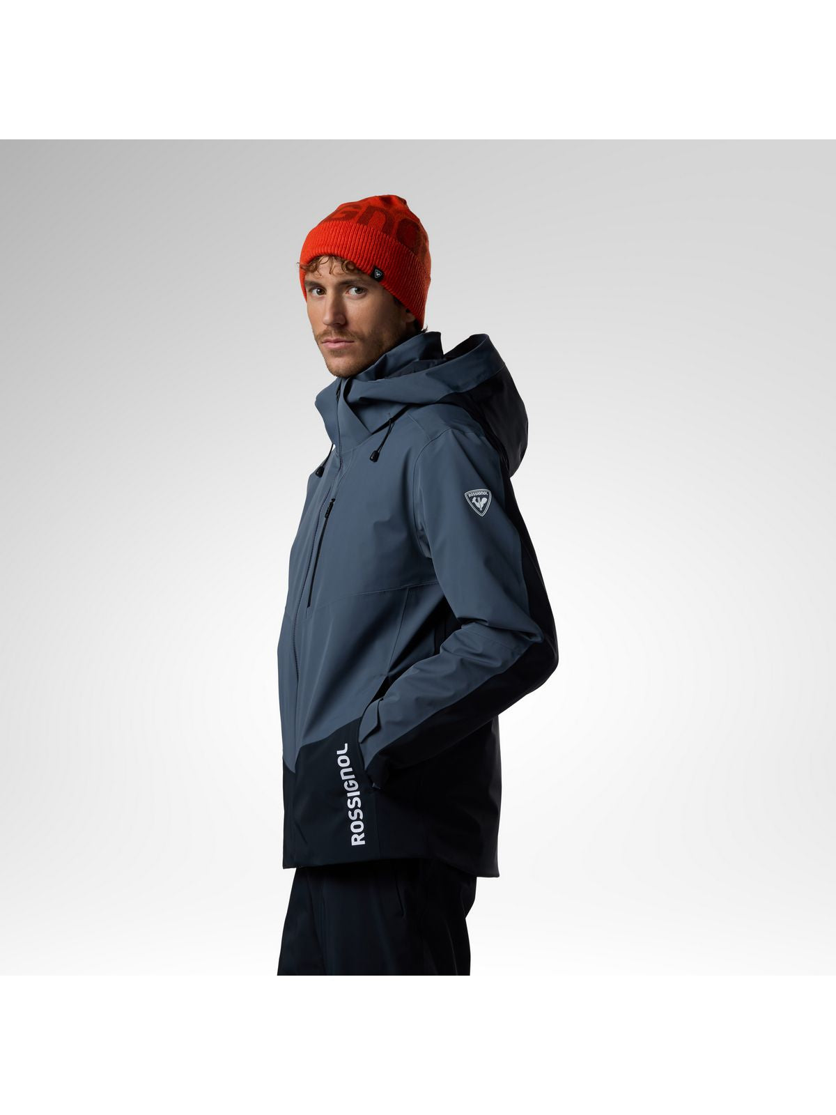 Kurtka narciarska męska ROSSIGNOL M 4Ws Blackside Insulated Jack szara