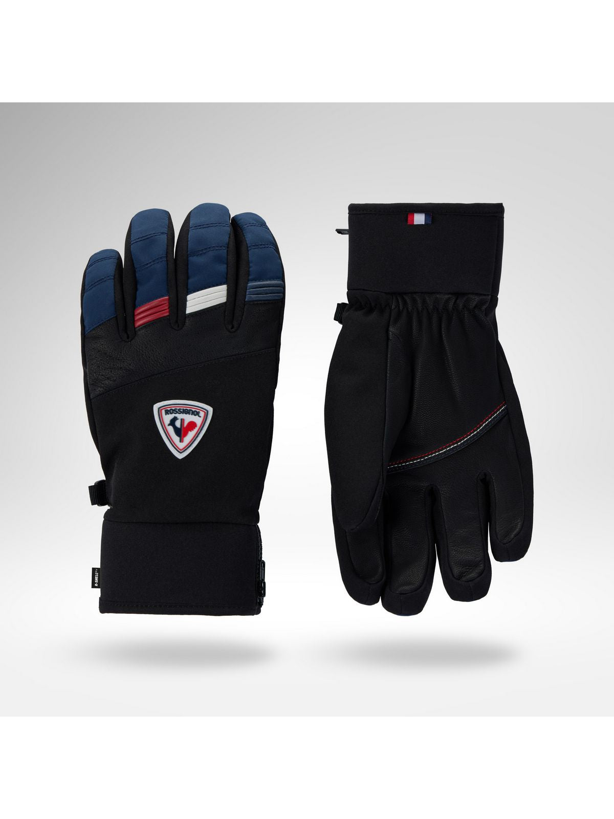 Rękawice narciarskie męskie ROSSIGNOL M Strato Ski Gloves R-Shell Dr niebieskie