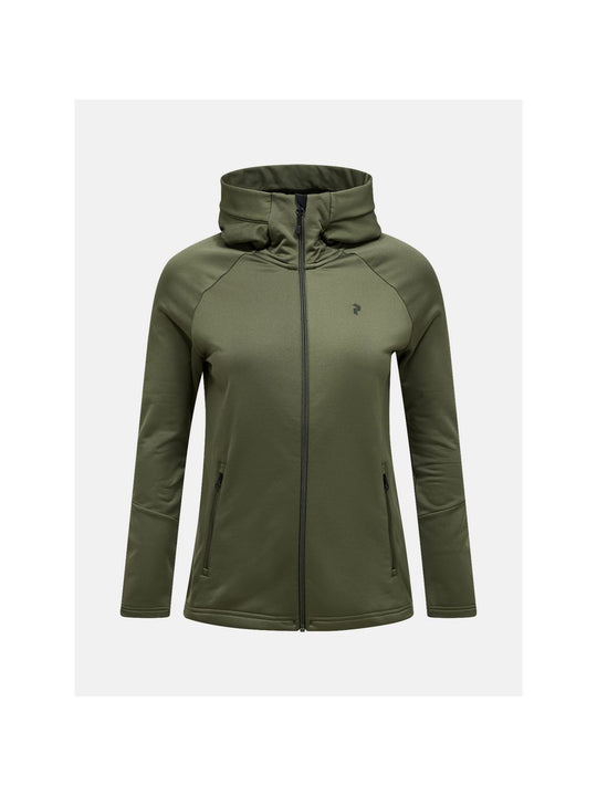 Bluza PEAK PERFORMANCE W Rider Essentials Zip Hood zielony
