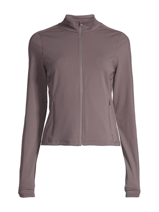 Kurtka damska CASALL Soft Touch Zip Jacket kolor szary
